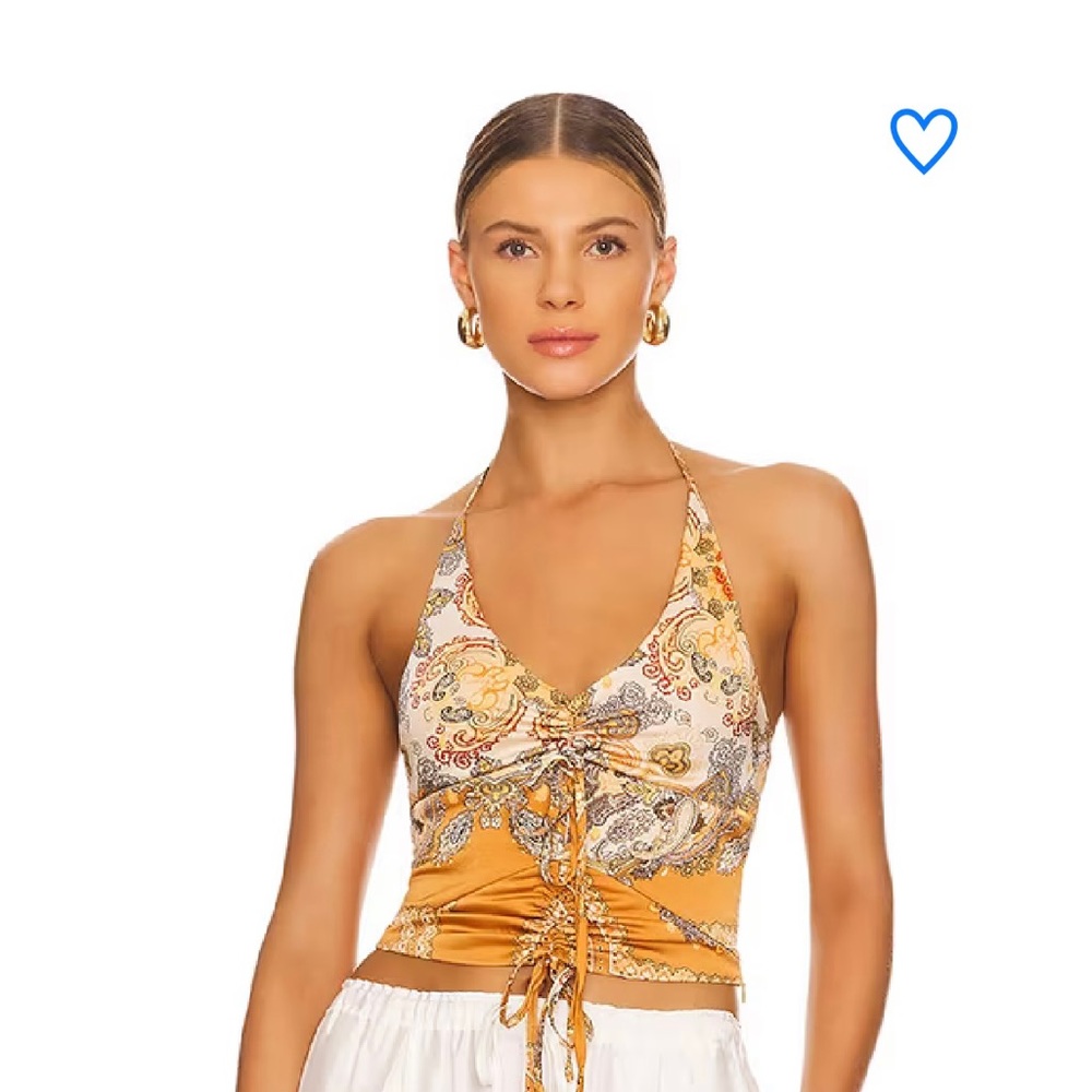 Multicolor/Paisley Halter-Top- SUPERDOWN- NEVER WORN W TAGS- SOLD OUT online- M